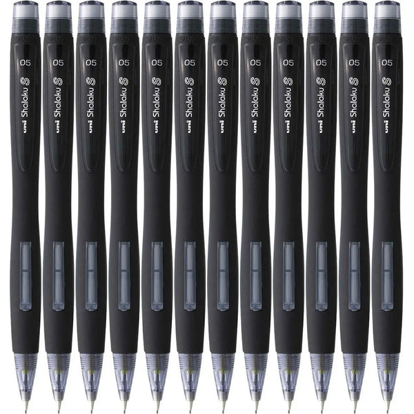 Uni-Ball Shalaku S M5-228 Mechanical Pencil Pacer 0.5mm Black Box 12 M5228BK (Box 12) - SuperOffice