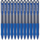 Uni-Ball SN-100 Laknock Retractable Ballpoint Pen Broad 1.4mm Blue Box 12 SN100BBL (1.4mm Blue Box 12) - SuperOffice
