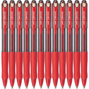 Uni-Ball SN-100 Laknock Retractable Ballpoint Pen Broad 1.4mm Red Box 12 SN100BR (1.4mm Red Box 12) - SuperOffice
