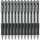 Uni-Ball SN-100 Laknock Retractable Ballpoint Pen Fine 0.7mm Black Box 12 SN-100FBK (0.7mm Black Box 12) - SuperOffice