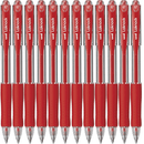 Uni-Ball SN-100 Laknock Retractable Ballpoint Pen Fine 0.7mm Red Box 12 SN100FR (0.7mm Red Box 12) - SuperOffice