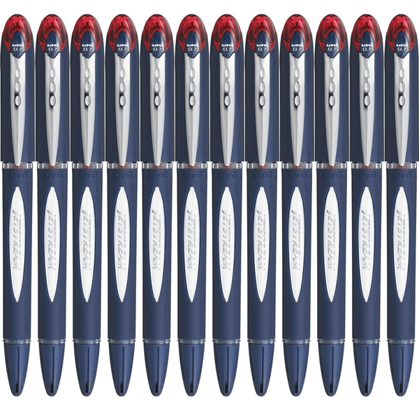 Uni-Ball SX217 Jetstream Rollerball Pen Fine 0.7mm Red Box 12 SX217R (Box 12) - SuperOffice