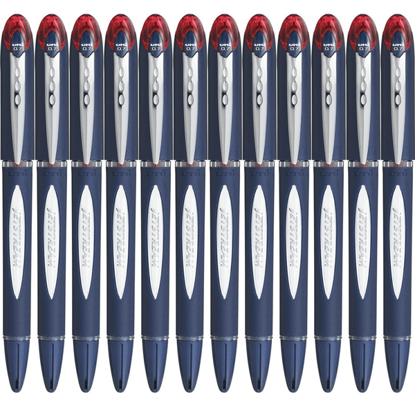 Uni-Ball SX217 Jetstream Rollerball Pen Fine 0.7mm Red Box 12 SX217R (Box 12) - SuperOffice