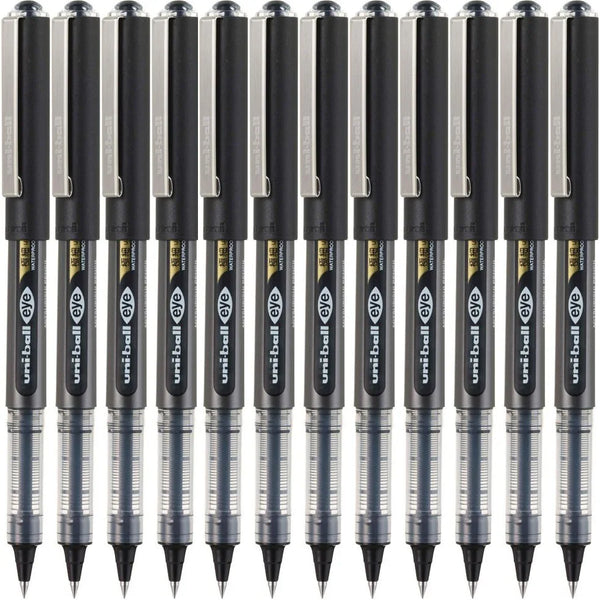 Uni-Ball UB150-038 Eye Liquid Ink Rollerball Pen Ultra Micro 0.38mm Black Box 12 UB150-038BK (Box 12) - SuperOffice