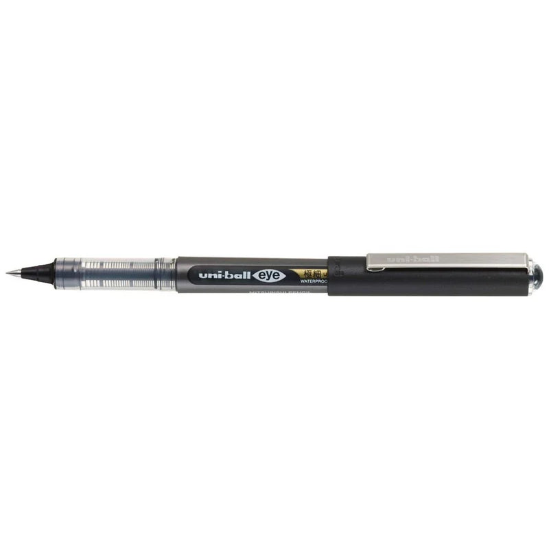 Uni-Ball UB150-038 Eye Liquid Ink Rollerball Pen Ultra Micro 0.38mm Black Box 12 UB150-038BK (Box 12) - SuperOffice