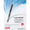 Uni-Ball UB150-038 Eye Liquid Ink Rollerball Pen Ultra Micro 0.38mm Red Box 12 UB150-038R (Box 12) - SuperOffice