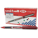 Uni-Ball UB150 Eye Liquid Ink Rollerball Pen Micro 0.5mm Red Box 12 UB150R (0.5mm Box 12) - SuperOffice