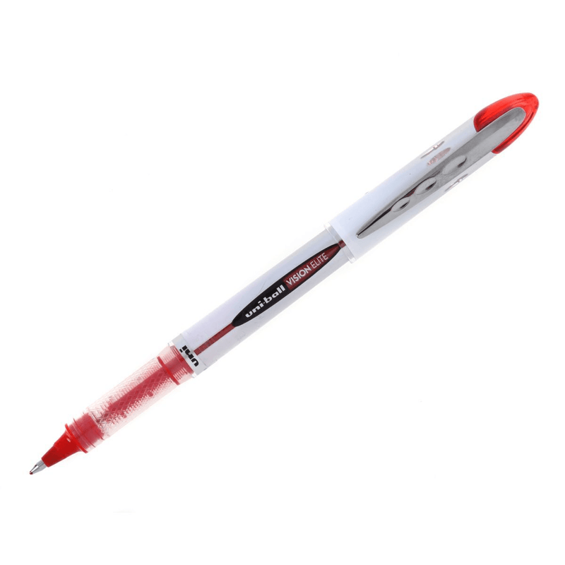 Uni-Ball UB200 Vision Elite Rollerball Pen Fine 0.8mm Red Box 12 BULK UB200R (Box 12) - SuperOffice