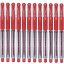 Uni-Ball UM151S Signo Grip Comfort Gel Ink Pen 0.7mm Fine Red Box 12 UM151SR (Box 12) - SuperOffice