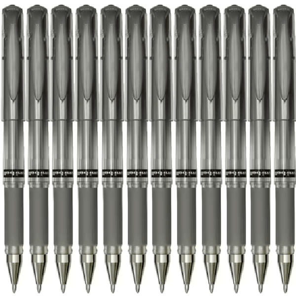 Uni-Ball UM153 Signo Broad Gel Ink Pen 1.0mm Metallic Silver Box 12 UM153S (Silver Box 12) - SuperOffice