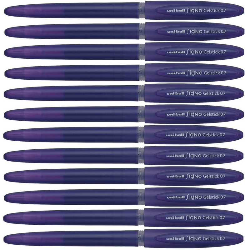 Uni-Ball Um170 Signo Gelstick Rollerball Pen 0.7mm Violet Box 12 UM170V (box 12) - SuperOffice