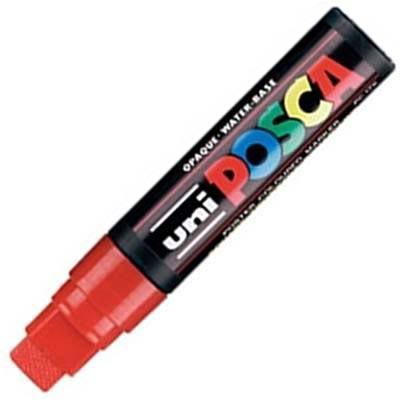 Uni Pc-17K Posca Poster Marker Extra Broad Chisel Tip 15Mm Red PC17KR - SuperOffice