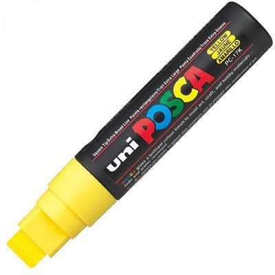 Uni Pc-17K Posca Poster Marker Extra Broad Chisel Tip 15Mm Yellow PC17KY - SuperOffice