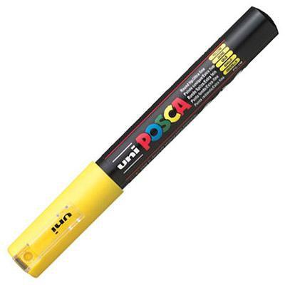 Uni Pc-1M Posca Poster Marker Extra Fine Bullet Tip 1Mm Yellow PC1MY - SuperOffice