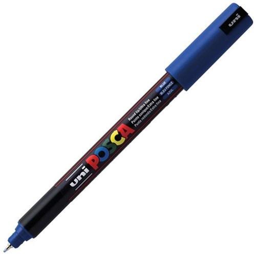 Uni Pc-1Mr Posca Poster Marker Ultra Fine Round Tip 0.7Mm Blue PC1MRBL - SuperOffice