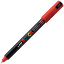 Uni Pc-1Mr Posca Poster Marker Ultra Fine Round Tip 0.7Mm Red PC1MRR - SuperOffice