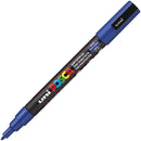 Uni Pc-3M Posca Poster Marker Fine Bullet Tip 1.3Mm Blue PC3MBL - SuperOffice