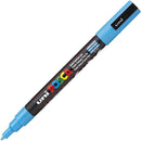 Uni Pc-3M Posca Poster Marker Fine Bullet Tip 1.3Mm Light Blue PC3MLB - SuperOffice
