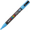 Uni Pc-3M Posca Poster Marker Fine Bullet Tip 1.3Mm Light Blue PC3MLB - SuperOffice