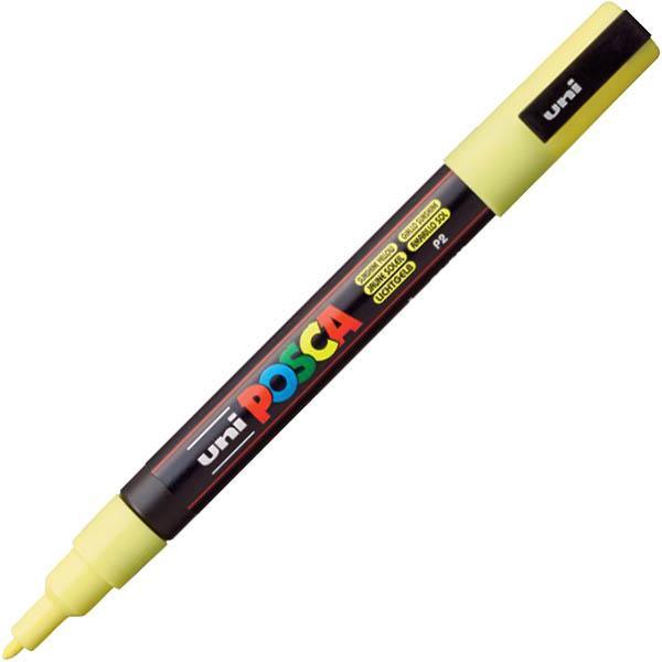 Uni Pc-3M Posca Poster Marker Fine Bullet Tip 1.3Mm Sunshine Yellow PC-3MSY - SuperOffice
