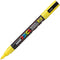 Uni Pc-3M Posca Poster Marker Fine Bullet Tip 1.3Mm Yellow PC3MY - SuperOffice