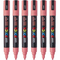 Uni Pc-5M Posca Poster Marker Medium Bullet Tip 2.5Mm Coral Pink 6 Pack PC5MCP (6 Pack Coral Pink) - SuperOffice