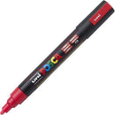 Uni Pc-5M Posca Poster Marker Medium Bullet Tip 2.5Mm Florescent Red PC5MFR - SuperOffice