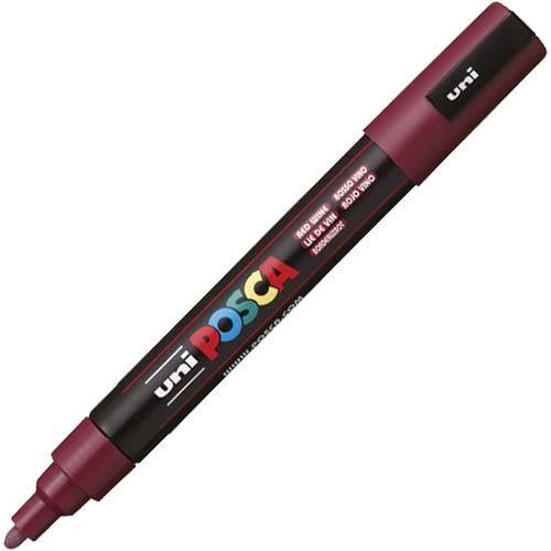 Uni Pc-5M Posca Poster Marker Medium Bullet Tip 2.5Mm Red Wine PC5MRWINE - SuperOffice