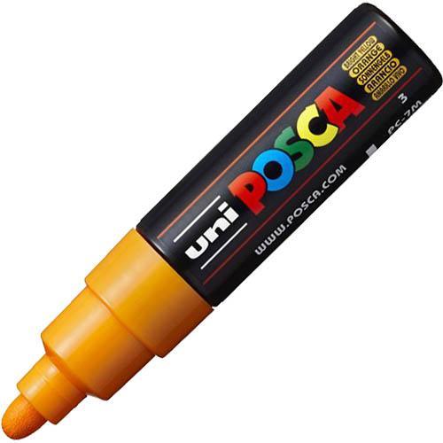 Uni Pc-7M Posca Poster Marker Medium Bullet Tip 4.5Mm Bright Yellow PC7MBY - SuperOffice