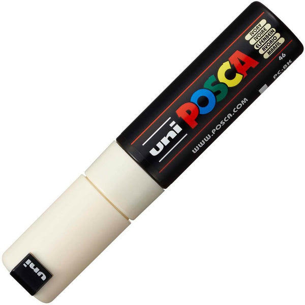 Uni Pc-7M Posca Poster Marker Medium Bullet Tip 4.5Mm Ivory PC7MIV - SuperOffice