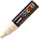 Uni Pc-8K Posca Poster Marker Broad Chisel Tip 8Mm Beige PC8KBEGE - SuperOffice