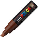 Uni Pc-8K Posca Poster Marker Broad Chisel Tip 8Mm Brown PC-8KBN - SuperOffice