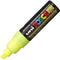 Uni Pc-8K Posca Poster Marker Broad Chisel Tip 8Mm Florescent Yellow PC8KFY - SuperOffice