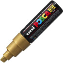 Uni Pc-8K Posca Poster Marker Broad Chisel Tip 8Mm Gold PC8KGD - SuperOffice