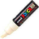 Uni Pc-8K Posca Poster Marker Broad Chisel Tip 8Mm Ivory PC8KIV - SuperOffice