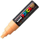 Uni Pc-8K Posca Poster Marker Broad Chisel Tip 8Mm Light Orange PC-8KLO - SuperOffice
