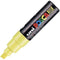 Uni Pc-8K Posca Poster Marker Broad Chisel Tip 8Mm Yelow PC8KY - SuperOffice