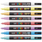 Uni PC3M Posca Poster Paint Marker 1.3mm Fine Pastel Colours 8 Pack PC3MSC8C - SuperOffice
