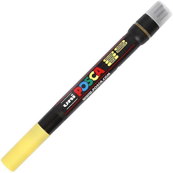 Uni Pcf-350 Posca Poster Marker Brush Tip 1-10Mm Yellow PCF350Y - SuperOffice