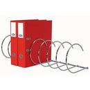 Urban Spirafile Binder Filing Rack 8 Slot Chrome 923250 - SuperOffice