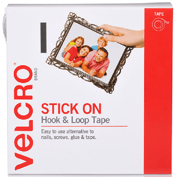 Velcro Brand Stick-On Adhesive Hook And Loop Tape Roll 20mmx5m White 25589 - SuperOffice