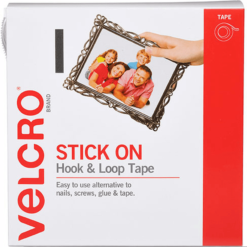 Velcro Brand Stick-On Adhesive Hook And Loop Tape Roll 20mmx5m White 25589 - SuperOffice