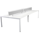 Ventura 4 Person Pod With Screen 3000 X 1500 X 745Mm White V4P1575SCW - SuperOffice