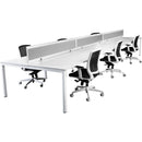 Ventura 6 Person Pod With Screen 3000 X 1500 X 745Mm White V6P1575SCW - SuperOffice