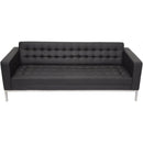 Venus Sofa Three Seater Pu Black VENUS3BPU - SuperOffice