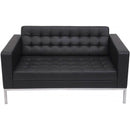 Venus Sofa Two Seater Pu Black VENUS2BPU - SuperOffice