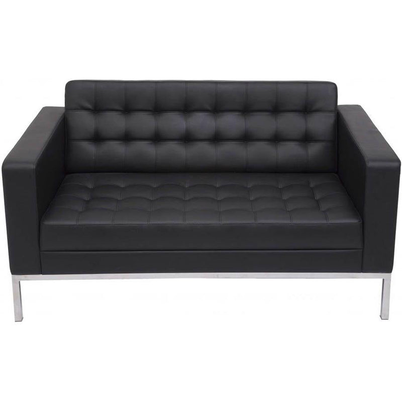 Venus Sofa Two Seater Pu Black VENUS2BPU - SuperOffice