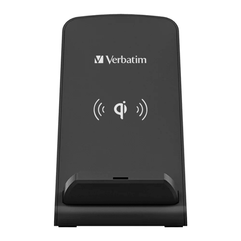 Verbatim 10w Wireless Charger Stand Space Grey 66598 - SuperOffice