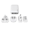 Verbatim 4 USB Port Travel Charger Adapter White AU, US, EU, UK 65124 - SuperOffice