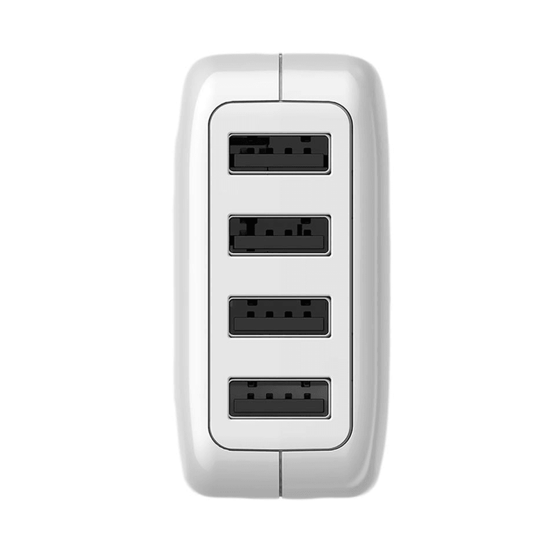 Verbatim 4 USB Port Travel Charger Adapter White AU, US, EU, UK 65124 - SuperOffice